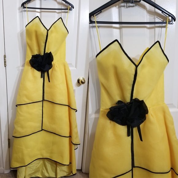 Rare victor costa yellow dress - Picture 2 of 7